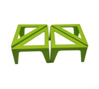 DystopiaWorld 4-Pack Canvas Stands for Paint Pouring, ABS Acrylic Artwork Support Holder, Stable Lightweight Portable Easel Stand for Artists, Students & Hobbyists (Green)