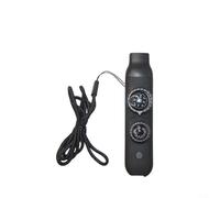 DystopiaWorld 7 In 1 Multifunctional Survival Whistle, Multi-Function Tool, With Whistle, LED Light, Magnifier, Storage Compartment, And Thermometer(Black)