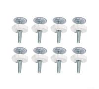 DystopiaWorld 8Cm Guardrail Screw Accessories, 8 PCS Guardrail Screw Accessories, No-drill Safety Gate Screw Bolts Kit, M8 Threaded, For Baby And Pets Gate(white)