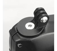 DystopiaWorld Bike Computer Stem Top Cap Mount, Aluminum Alloy Action Camera Holder, With 2 Hex Wrenches And A Connector, For 28.6mm Bicycle Pole