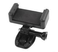 DystopiaWorld Bike Phone Holder Helmet Accessories for Quick Install Mounting Plate for Mobile Camera 360° Rotating View Black Size(Flat)