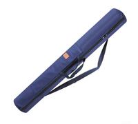 DystopiaWorld Canvas Fishing Rod Storage Bag, Portable Fishing Bag, Folding Fishing Rod Reel Sack, Accommodate Multiple Fishing Rods, for River, Lake(Blue)