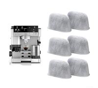 DystopiaWorld Coffee Filter Replacement, Activated Charcoal Water Filter Replacement, Reduce Scale And Mineral Deposition, Coffee Machine Filter Accessories, For ES601, ES655, ES701 Models(6pcs)