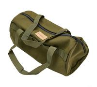 DystopiaWorld Compact Canvas Storage Bag with Double Layer Design to Keep Tent Pegs Secure During Travel (Army Green)