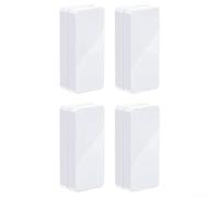 DystopiaWorld Curtain Weights, 4 Pairs Magnetic Windproof Accessories for Curtains, Tablecloths and Flags, Home Decor(White)