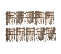 DystopiaWorld Decorative Farm Ranch Fence Panels for Model Railways 5 Styles Available (Brown A)