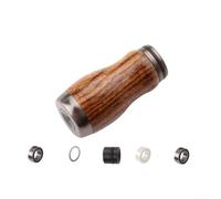 DystopiaWorld Fishing Handle Knob for for Daiwa Water Drop Wheel Spinner Reel with Bearing Size 7 4 2 5mm/7 4 2mm Includes Gaskets and Pill Cover (Gunmetal Brazil)