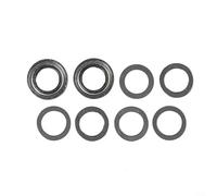 DystopiaWorld Fishing Handle Knob for for Daiwa Water Drop Wheel Spinner Reel with Bearing Size 7 4 2 5mm/7 4 2mm Includes Gaskets and Pill Cover (Gunmetal Parts)