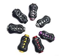 DystopiaWorld Fishing Reel Handle Knob with Carbon Fiber Grip and Aluminum Alloy Lining, Compatible with for Metanium, for ALPHAS, PR100, PD106, CC80, and CR80 Models (2pcs Black)