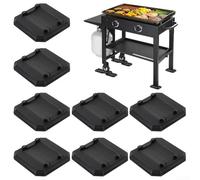 DystopiaWorld Griddle Leveling Shims Kit, Outdoor Barbecue Leveling Kit, Camping Grill Leveling Kit, Rubber Griddle Levelers Set, For Grills And Griddles, For Outdoor Cooking, Levels Leveler Tool