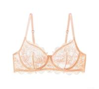 DystopiaWorld Lace Underwire Bra for Women 75B-85C Sizes | Delicate lace design, push up effect, underwire support, thin summer fabric, solid color options
