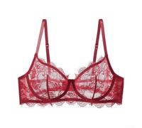 DystopiaWorld Lace Underwire Bra for Women 75B-85C Sizes | Delicate lace design, push up effect, underwire support, thin summer fabric, solid color options