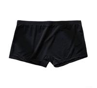 DystopiaWorld Men's Underwear, Boxers Briefs with Pouch Support, Breathable Nylon-Spandex Blend, Ice Silk Stretch Fabric, for Men Seeking Comfort and Mobility(M Black)