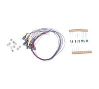 DystopiaWorld OO HO Scale LED Street Lamp Posts for Model Railways - Wall Mounted Light Brackets - Realistic Building Accessories - 3V Bulbs with Resistors Included - Perfect for Layout Scenery