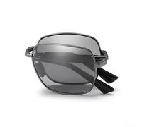 DystopiaWorld Photochromic Sunglasses, One Size, Folding Square Alloy Frame, Color Changing Lenses for UV Protection, Unisex Outdoor Travel Eyewear(Grey)