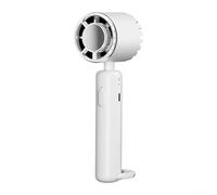 DystopiaWorld Portable Handheld Fan with Ice Pack Cooling - USB Rechargeable Turbo for mini Fan for Travel 16.5cm(White)