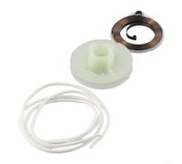 DystopiaWorld Recoil Starter Spring & Pull Rope Compatible with For Chinese Chainsaw Models (4500/5200/45cc/52cc), Complete Repair Solution