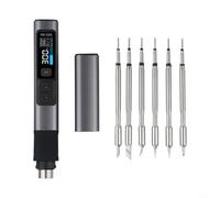 DystopiaWorld Smart Electric Soldering Iron For FNIRSI HS02A, PD 100W Adjustable Constant Temperature Kits Fast Heat Portable Soldering Iron, Static for PROTECTION Device