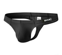 DystopiaWorld Soft Breathable Mens Sports Underwear G-String Mesh Thongs with Quick-Dry Fabric for Everyday Comfort (L Black)