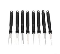 DystopiaWorld Terminal Removal Tool, 6/8/12pcs Auto Connector Pin Extractor Puller Set for Car Wire Terminal Repair Stainless Steel Rust Resistant Automotive Repair Tools(8PCS)