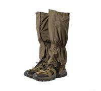 DystopiaWorld Waterproof Gaiters Low for Outdoor Adventures - Windproof Sand Proof Leg Guards for Walking Hunting Backpacking 40cm High(Green)