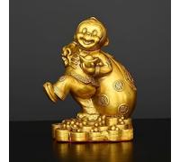 Dytartzx Brass Monkey Statue, Cute Little Monkey Crafts, Chinese Feng Shui Good Luck Monkey Gift