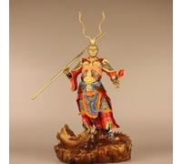 Dytartzx Pure Copper Monkey King Statue, Monkey King Sun Wukong, The Great Sage Equal to Heaven, Home Decoration Collectible