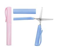 DYTHHN 2Pcs Safe Folding Scissors Durable Pen Shape Scissors DIY Handmade Mini Kids Scissors Cute Mini Pen Portable Scissors for School Office Art Craft