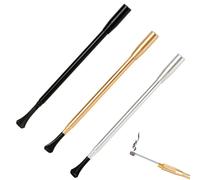 DYTHHN 3Pcs Retractable Cigarette Holder Durable Cosplay Holders Long Props Metal Classic Retro for Party Costume Accessory
