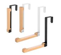 DYUEE 4 PCS Over Door Hooks Hanger Foldable, Drying Laundry Rack Hooks with Non-Slip Straps, Bedrooms Coat Hanger Hooks for Bag, Clothing, Towels, Coats, Backpack, Hat