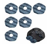 DYUEE 6 Pack Reusable Mop Pads for Eufy X10 Pro OMNI & Eufy X9 Pro Robot Vacuum Cleaners Durable Microfiber Mop Replacement Washable Mopping Cloths for Eufy Robotic Vacuums, Efficient Cleaning Pads