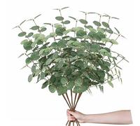 DYUEE Artificial Eucalyptus Stems Leaves 6 Bunches Faux Silk Eucalyptus