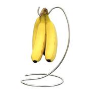 DYUEE Banana Holder Stand - Modern Banana Hanger Hook, Metal Banana Hanger Tree Stand Hook for Kitchen Countertop to Keep Bananas Fresh for 15LB(Silver)