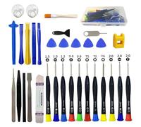DYUEE Phone Repair Tool Kit 33Pcs - Complete Screen Repair Kit with Magnetic Screwdrivers, Opening Tools & Accessories for Phone, Pad, Laptop, Tablet & PC