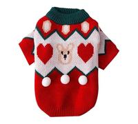 DYUES-SDOEMVIEN Winter Warm Dog Knitted Sweater Simple Soft Breathable Dog Sweater Pet Pullover Knitted Sweater Suitable For Small, Medium And Large Dogs Bright Colours Easy To Put On And Take Off(S)