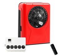 DYUNCZ 12V Truck Air Conditioner W/Remote Control, Rv Roof Ac Unit, 6200BTU Split Electric RV Parking Air Conditioner, Low Noise, Fast Cooling, for Semi Trucks Bus Caravan(Red)