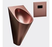 DYUNCZ 304 Stainless Steel Wall Urinal, Urinals for Men Bathroom with Intelligent Sensor Flush Valve, High-Efficiency Urinal, for Hotels/Schools Public Toilet(Pink)