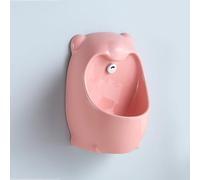DYUNCZ Kids Urinal for Boys, Ceramics Toddler Urinal with Intelligent Sensor Flush, Touchless Urinal Flushing, Wall-Mounted Toilet, for Home, School, Shopping Mall(Pink)