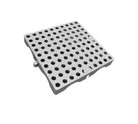 DYUNCZ Mini Plastic Pallets, Plastic Platform, Waterproof Storage Grid Pad, Polyethylene Pallet, Nestable Floor Pallets, for Supermarket Pet Garages Outdoor Closets Storage(Gray)