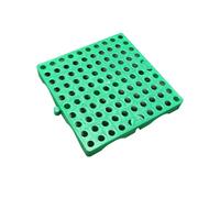 DYUNCZ Mini Plastic Pallets, Plastic Platform, Waterproof Storage Grid Pad, Polyethylene Pallet, Nestable Floor Pallets, for Supermarket Pet Garages Outdoor Closets Storage(Green)