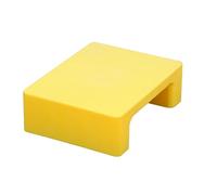 DYUNCZ Plastic Pallets, Basement Pallet, Small Moisture Proof Pad, Stackable Modular Lightweight Floor Pallet, Two Corners HDPE Moisture-Proof Pad, for Warehouses Factory Workshop(Yellow)
