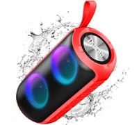 Dyurwa Portable Bluetooth Speaker with 24W Stereo Sound, Speakers Wireless Bluetooth 5.3 with 12H Playtime, IPX6 Waterproof and RGB lights, Built-in Mic Outdoor Speaker for Home/Hiking/Party/Travel