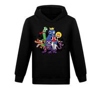 DYWPYCLQ Kids Boys' Hoodies fashion Game Cartoon Boys' Sweatshirts Long sleeved cotton clothes Girls' clothing Pullover top 5-6Y (UK, Age, 6 Years, 7 Years, Regular, Black)