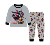 DYWPYCLQ Kids Boys' Pyjama Sets fashion Girls' Sleepsuits Long sleeved T-shirt+pants Game Cartoon Clothes clothing 4-12Years (UK, Age, 11 Years, 12 Years, Regular, Grey)