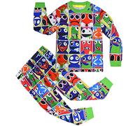 DYWPYCLQ Kids Boys' Pyjama Sets Fashion Sleepwear T-shirt+Pants 2 sets Game Cartoon 3D leisure wear Girls' clothing 6-7Years Green