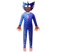 DYWPYCLQ Kids Children Boys Halloween Cosplay Costume Clothes One Piece + Mask 4-10years (Blue, 4-5Years)