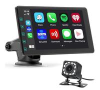 DYWSWINN 7" Wireless Car Stereo for Apple Carplay & Android Auto with Backup Camera, Touchscreen Portable Car Audio Receivers, GPS Navigation, Bluetooth, Mirror Link, FM, AUX, Voice Control, Airplay