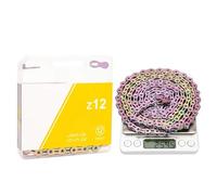 DYYEUAVT 12 Speed Chain Mountain Road Bike Current 12v Missing Link Bicycle 12S Power Lock 126 Links For K7 System(Rainbow-SLR)