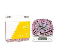 DYYEUAVT 12 Speed Chain Mountain Road Bike Current 12v Missing Link Bicycle 12S Power Lock 126 Links For K7 System(Rainbow)