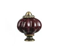 DYYEUAVT 4pcs Simple Single Hole Ceramic Pumpkin Handle Round Cabinet Knob Vintage Drawer Knobs Hardware(Style15)